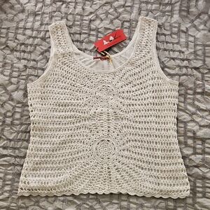 Tapemeasure crochet tank top